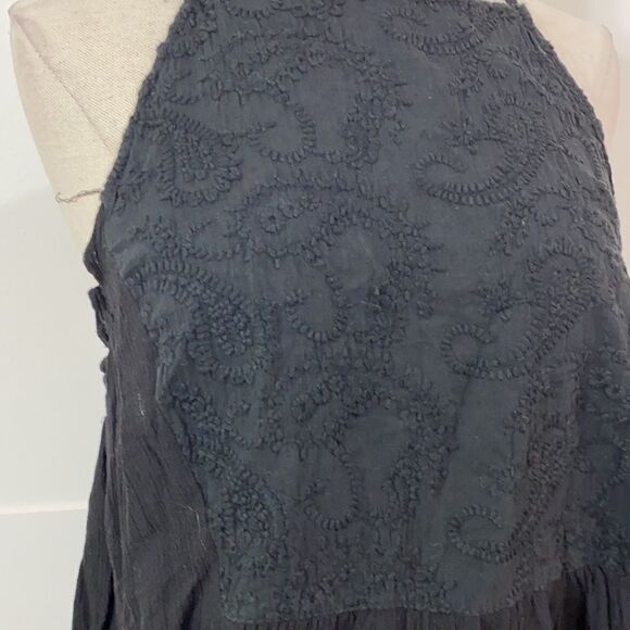 Embroidered Cross Back Trapeze Tank Top - Picture 6 of 8